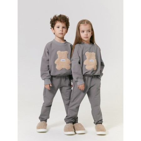 Children's suit Amarobaby Teddy, height 122 cm, gray color-7