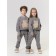Children's suit Amarobaby Teddy, height 122 cm, gray color