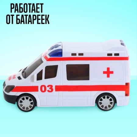 Ambulance machine, Russian voice acting, light and sound effects, works from batteries-2