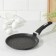 Pancake pan “granite Black” Induction Pro, D = 22 cm, plastic handle, anti -stick coating, black color