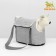 Cracking bag insulated WARM No. 1, with pocket, 35 x 16 x 25 cm, gray