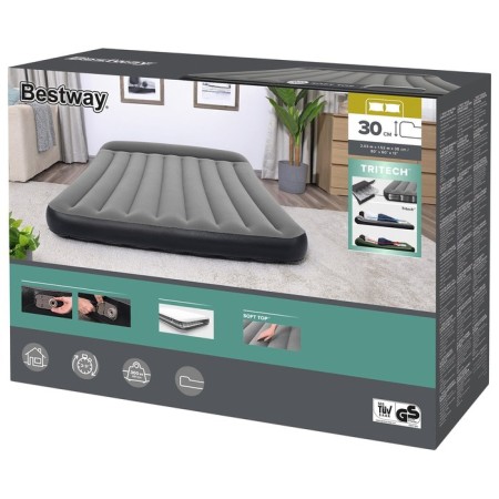 Infaval bed Tritech, 203 x 152 x 30 cm, with a built-in pump 220-240V, 67464 Bestway-9