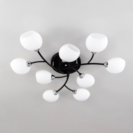 Ceiling chandelier Citilux "Florida" CL148195, 92x92x14.5 cm, 9x60W, E14, Black Color Black-2