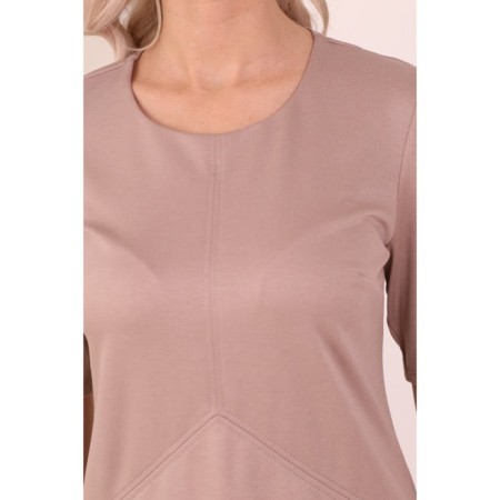 Women's dress, size 46, beige color-10