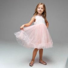 Elegant dress, pink color, height 110 cm