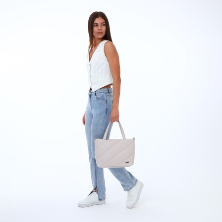 Women's bag with lightning, milk color-7