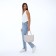 Women's bag with lightning, milk color