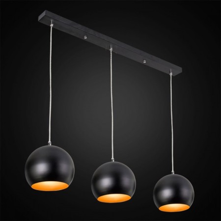Suspended lamp Citilux "Omi" CL945135, 78x18x30 cm, 3x75W, E27, Black Color Black-1