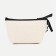 Cosmetic bag with a zipper, with a lining, beige color