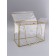 PET box with handles, gold, 30 x 15 x 20 cm