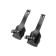Pecado BDSM suspension, "soft" with a white line, genuine leather, black