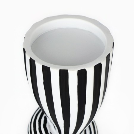 Click for one candle "Knot", white-black color 39 x 10.5 x 10.5 cm-4