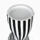 Click for one candle "Knot", white-black color 39 x 10.5 x 10.5 cm
