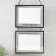 Photo frame Metal in 2 photos 13x18 cm "Loft. Strict lines" black 58x22.8x1 cm
