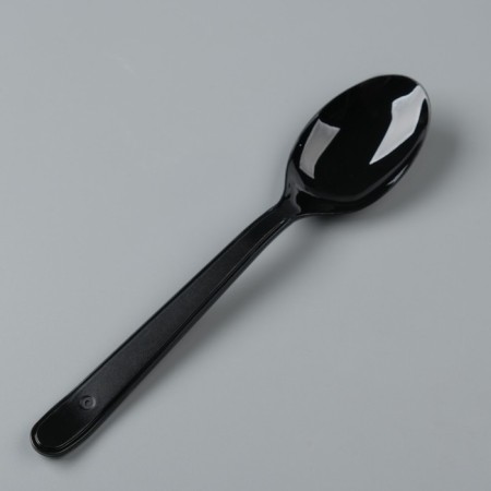 Disposable spoon "Buffet" black, 18 cm