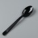 Disposable spoon "Buffet" black, 18 cm