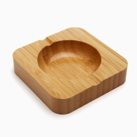 Bamboo ashtray, 10 x 10 x 2 cm-1