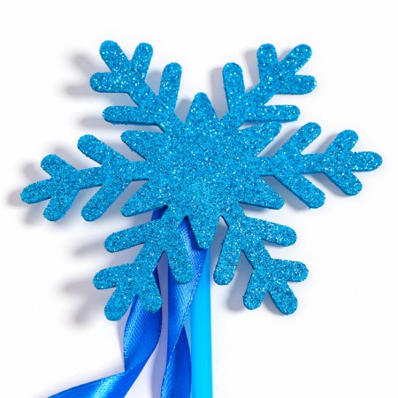 Carnival rod "snowflake", blue color-2