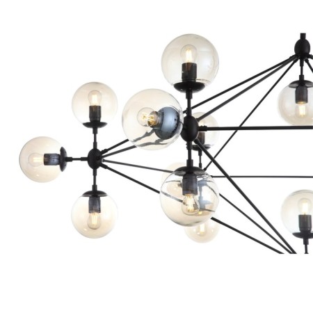 Ceiling Ceiling ST LUCE. SL549.403.21. Stampo. 21x40 watts, E27, 170x170x120 cm, black color-8