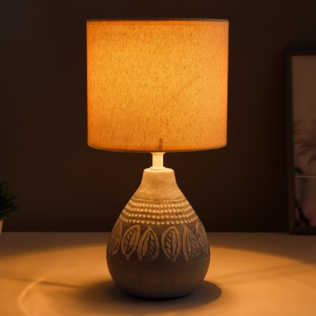 Table lamp "Monica" E14 40W gray 17x17x33 cm Risalux-1