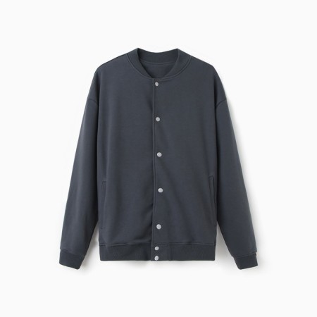 Male sweatshirt (bomber) mist men’s casual size 54, graphite-5