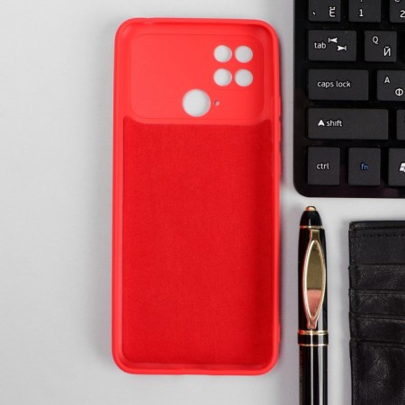 Ibox Case case for Xiaomi Poco C40, silicone, camera protection, red-1