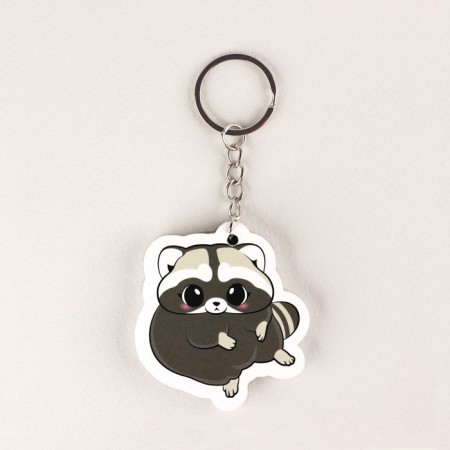 Key keychain "Raccoon", 10.2 x 4.8 cm-1