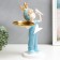 Souvenir Polystone stand "Baby with paper aircraft" Blue 35x21x13 cm