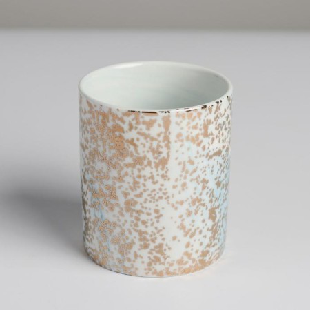Ceramic glass with embossing, "intersperseions", 8 x 9.5 cm-4