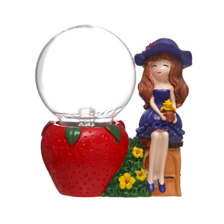 Plasma ball "Girl with strawberry" 14x9x16 cm Risalux-7