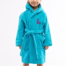 A dressing gown for a girl, height 98 cm, mint color