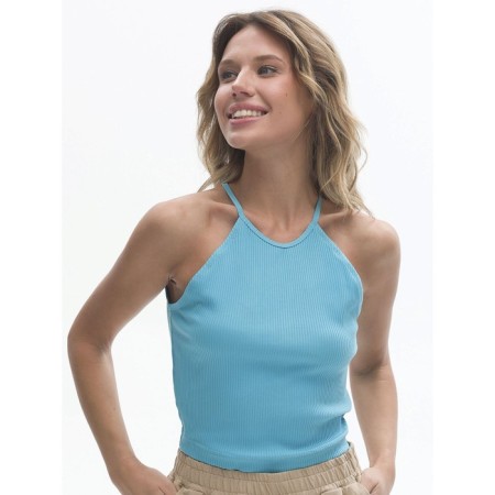 T -shirt female, size 48, azure color