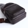 Male sling bag made of artificial leather, brown color