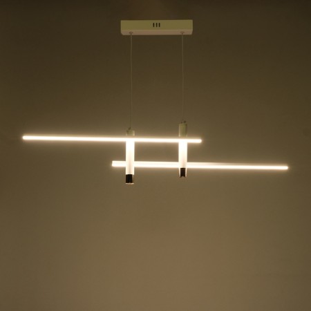 Lamp with DDD "Montana" LED 30W 3000-6000K white-gold 91x7x21 cm-2
