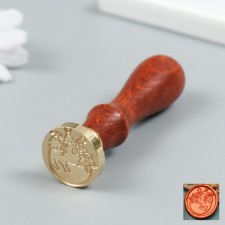 Printing for wax with a wooden handle 