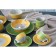 Tea couple ceramic shares "sunflower", 2 items: a cup 200 ml, a saucer d = 14.5 cm, green color