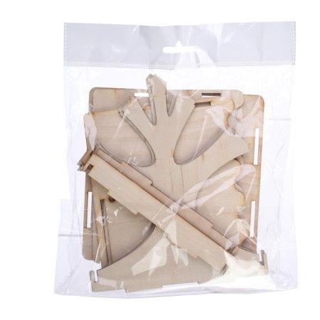 DIY wooden dirper designer for birds, 14.5 × 14.5 × 18 cm, Greengo-12