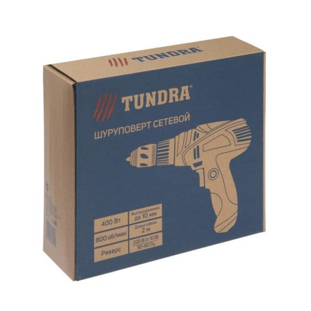 The screwdriver of the network tundra, BZ cartridge, rubberized handle, 400 watts, 800 rpm-5