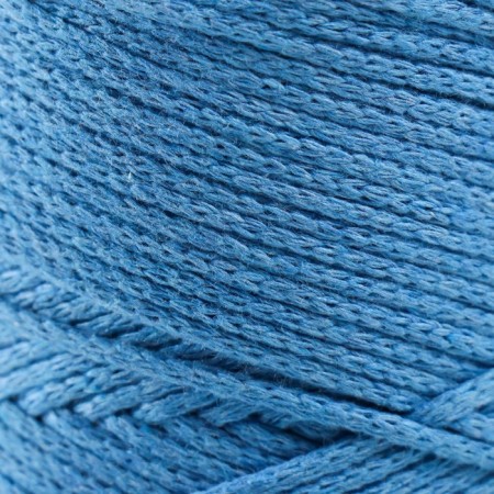 Yarn "Macrame Cotton" 20% polyester, 80% cotton 225m/250g (786 blue)-2