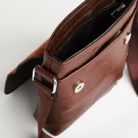 Male bag, brown color-4