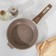 Granite Brown pan, D = 20 cm, anti -stick coating, removable handle, color mix
