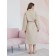 Unisex bathrobe Pamira, size m, beige color
