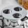 Sterilizer for glass jars, three -seater, hole D = 82 mm