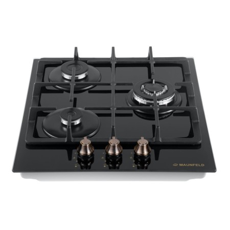 Hlect surface Maunfeld EGHG.43.33CB.R/G, gas, 3 burners, black-12