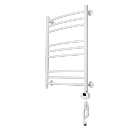 Domoterm electric heated towel rail "Calipso" P9, 500x700 mm, right, white matte
