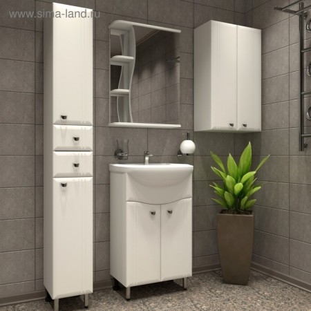 Wardrobe for the bathroom "Tour 6001", 60 x 24 x 80 cm-2