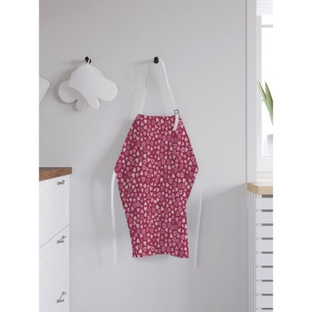 Apron kitchen with a photocrint "Luminous hearts", adjustable, size OS-1
