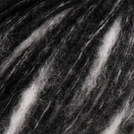 Rindrops yarn 18% wool, 35% polyamide, 47% acrylic 115m/50g (2913 black and white)-2