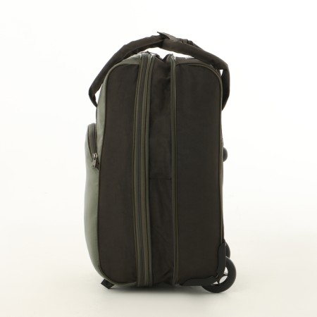 Small 37 L (S) suitcase with Sacvoyage bag, lightning department, extension, Khaki color-6