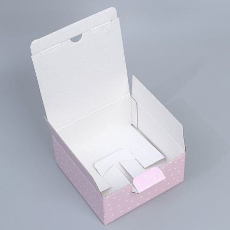 Box Gift team, packaging, “March 8”, 15 x 15 x 7 cm-5